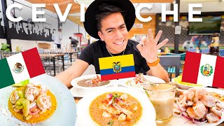 CEVICHE PERUANO VS CEVICHE ECUATORIANO VS MEXICANO  Cúal es mejor [upl. by Freemon]