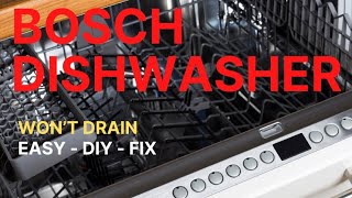 ✨ BOSCH DISHWASHER  EASY RESET and DRAIN FIX ✨ [upl. by Hgielram]