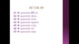 De getallen in het Frans 20 tot en met 69 [upl. by Ojeitak]