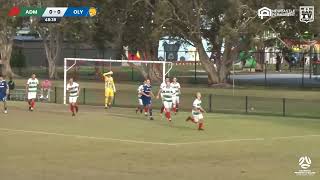 NPL Mens NNSW Adamstown Rosebud FC vs Newcastle Olympic FC Round 21 [upl. by Ignatzia933]