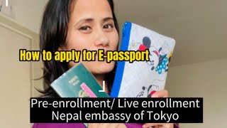 How to apply for Epassport preenrollment for passport epassport  preenrollment japan [upl. by Rudd]