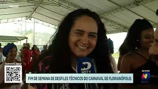 Florianópolis em festa desfiles técnicos do Carnaval agitam o fim de semana [upl. by Ybreh681]