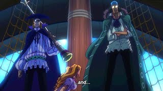 Aokiji and Van Augur Vs Cracker and Kidnap Pudding English Sub  One piece fight scene Best Moment [upl. by Hatokad]