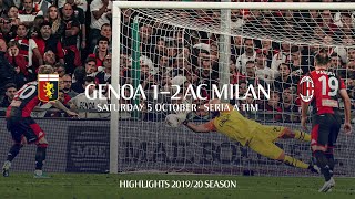 Highlights  Genoa 12 AC Milan  Matchday 7 Serie A TIM 201920 [upl. by Ginny784]