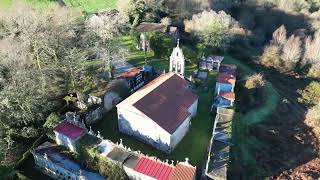 San Pedro de Quintillán Forcarey a vista de dron 23122023  DJI Mini 3 Pro [upl. by Kubiak]