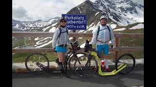 Großglockner  Tretroller  Kickbike  Footbike  Downhill [upl. by Nilesoj]