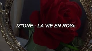 IZONE 아이즈원  라비앙로즈 La Vie en Rose Easy Lyrics [upl. by Ulysses376]