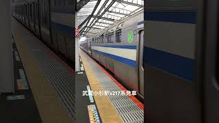 武蔵小杉駅e217系発車 [upl. by Neelhtakyram]