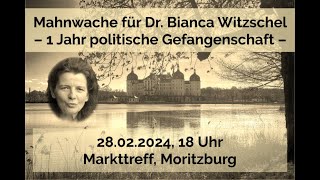 🔴 Live  Moritzburg  Mahnwache für Dr Bianca Witzschel 28022024 [upl. by Adlev]