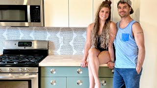 Installing Butcher Block Countertop  Appliances and Light Fixture Too Ep 53 [upl. by Nauj688]