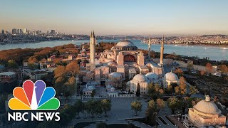 Turkey’s Culture War Widens After Iconic Hagia Sophia Reopens As A Mosque  NBC News [upl. by Saloma187]