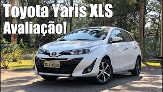 Toyota Yaris XLS Hatch 2019 avaliação  Falando de Carro [upl. by Nivrag]