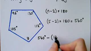 2 Missing Angles in a Polygon [upl. by Suiramaj]