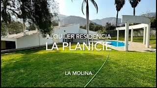 Alquiler bellisima residencia en Urb La Planicie La Molina [upl. by Cesya]