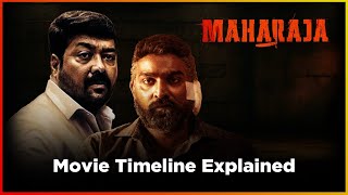 Maharaja Movie Timeline amp Ending Twist Explained  Netflix  Vijay Sethupathi [upl. by Arreit]