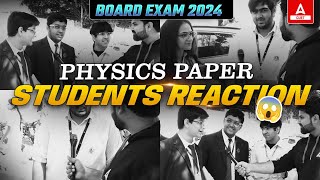 Class 12 Students Reaction😡 on Physics Exam Boards 2024  Class 12 Physics Answer Key [upl. by Ahsitel]