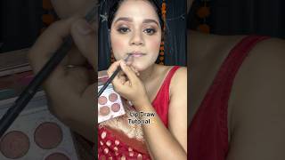 Lip draw tutorial youtubeshorts bengali makeuptips [upl. by Nolyarb]