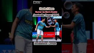 Hendra  Ahsan runnerup Australia Open 2024 hendraahsan ditinggalpacar dhewomahendra [upl. by Sebbie920]