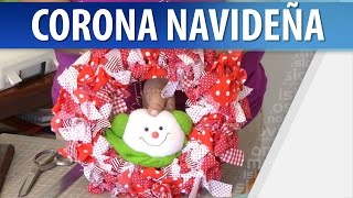 Cómo Hacer una Corona Navideña  Adornos Navideños [upl. by Yeclek]