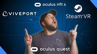 SteamVR Games On Oculus Quest  Viveport and Rift Games [upl. by England549]