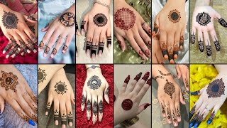 simple and easy gol tikki mehndi design  mandala mehandi dezain  Eid mehndi 2023  mahadir dijain [upl. by Trebor]