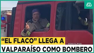 Humorista Paul Vásquez llega como bombero a apoyar en el combate la emergencia en Valparaíso [upl. by Dust]