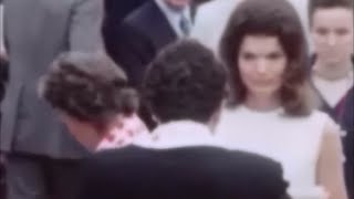 June 6 1972  Jacqueline Kennedy and Family at the graves of Robert F Kennedy and John F Kennedy [upl. by Grayson]