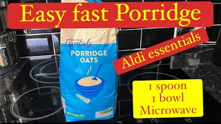 Fast and easy Aldi microwave porridge [upl. by Malamud]