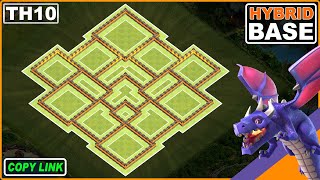 NEW TH10 Base 2024 COC Town Hall 10 TH10 HYBRIDTROPHY Base Design  Clash of Clans [upl. by Jehanna488]