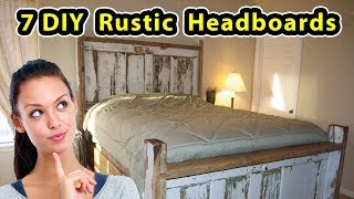 7 Rustic Headboard Projects  DO IT YOURSELF PROJECTS [upl. by Armitage59]