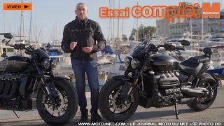 Triumph Rocket 3 Storm 2024  notre essai complet en vidéo [upl. by Oetsira]