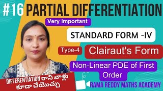 Clairauts Form  Non Linear Partial Differential Equations  Standard Form  4  PDE in Telugu [upl. by Firman216]