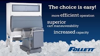 Follett Ice•DevIce ice dispenser bin vs other dispense bins [upl. by Anidem587]