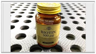 Solgar  Biotin 300mg  GFGV [upl. by Rawdan926]