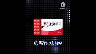 Neurobion Fort Tablet के फायदे  Vitamin B  Complex Neurobionfort shorts khoonbadhane medicine [upl. by Aubreir916]