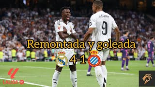 REAL MADRID 41 ESPANYOL • EL MADRID LE REMONTA Y GOLEA AL ESPANYOL LALIGA • [upl. by Yraunaj]