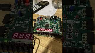 Seven Segment Decade Counter Using DIGILENT Nexys4 FPGA Board [upl. by Emlynn]