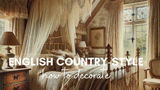 How to Decorate English Country Style Expert Tips Revealed [upl. by Yaresed434]