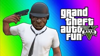 GTA 5 Online Funny Moments  Bullet Proof Helmet Trolling Ohm ATV Fun [upl. by Attenohs]