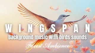 Wingspan Board Game Music  Forest Ambience Birds Sounds with Relaxing Water Streaming [upl. by Nylaj580]