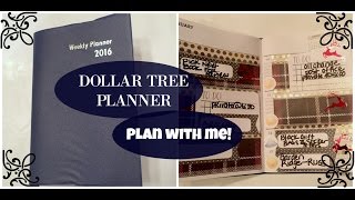 DOLLAR TREE PLANNER Plan With Me  PLAID [upl. by Ardnalahs]