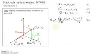Räkneövning 1  Beräkning av moment kring axel [upl. by Naired250]