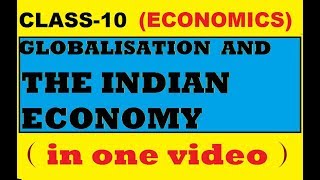 GLOBALISATION AND THE INDIAN ECONOMYIN HINDI [upl. by Ecile11]