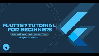 Flutter Tutorial For Beginners 4 Widgets in Flutter [upl. by Aenel]