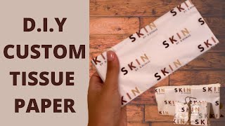 SMALL BUSINESS 101 How to Make Custom Tissue Paper at Home cheap [upl. by Ggerk]