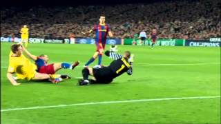 Mascheranos tackle on Bendtner plus Pep Guardiola and Arsene Wenger reaction [upl. by Yendyc313]