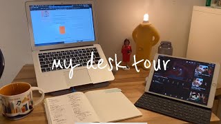 My Desk TourHome Office 私の在宅勤務、テレワーク作業スペースstayhome [upl. by Laurinda]