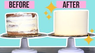 COMO EMBETUNAR UN PASTEL CON BORDES PERFECTOS  TIPS DE REPOSTERÍA [upl. by Cozza331]