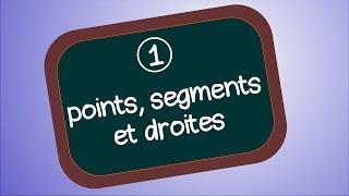 Point droite segment et milieu Géométrie 1 [upl. by Pearce231]