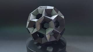 Origami Tutorial for 90 Units Buckyball Polyhedron [upl. by Jenna]